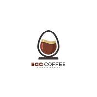 ei koffie logo vector illustratie kleur sjabloon
