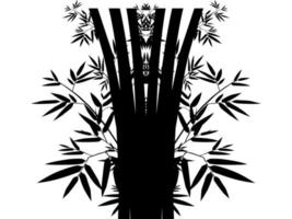 bamboe silhouetten voor kunst illustratie, achtergrond, decoratie, overladen, website of grafisch ontwerp element. vector illustratie