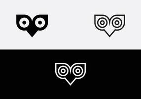 abstract uil logo ontwerp sjabloon vector