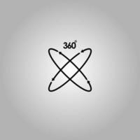 camera 360 mate icoon vector logo sjabloon illustratie ontwerp. vector eps 10.