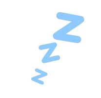 symbool van slaap. vliegend brief z. grappig boek element. vector