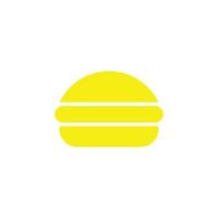 eps10 geel vector kip hamburger Hamburger abstract solide kunst icoon of logo geïsoleerd Aan zwart achtergrond. snel voedsel symbool in een gemakkelijk vlak modieus modern stijl voor uw website ontwerp, en mobiel app