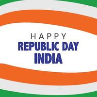 Indisch republiek dag vieringen met 26e januari vector illustratie ontwerp