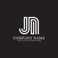 jn monogram logo inspiraties, brieven logo sjabloon vector