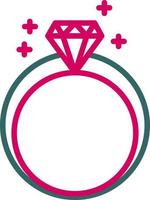 diamant ring vector icoon