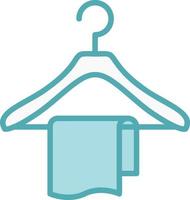 handdoek hanger vector icoon