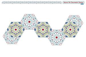 Islamitisch meetkundig decoratief patronen, achtergrond verzameling, achtergrond Islamitisch ornament vector beeld