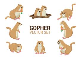 gopher tekenfilms vector