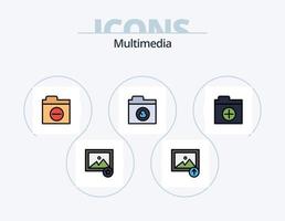 multimedia lijn gevulde icoon pak 5 icoon ontwerp. . browser. code. app. map vector