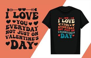 liefde typografie belettering ontwerp liefde typografie t-shirt ontwerp Valentijn typografie t-shirt vector