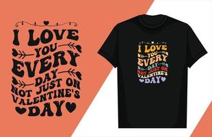 liefde typografie belettering ontwerp liefde typografie t-shirt ontwerp Valentijn typografie t-shirt vector