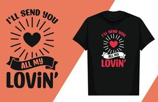 liefde typografie belettering ontwerp liefde typografie t-shirt ontwerp Valentijn typografie t-shirt vector