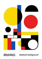 minimale vintage 20s geometrisch ontwerp posters, kunst aan de muur, sjabloon, lay-out met primitieve vormen elementen. Bauhaus retro patroon achtergrond, vector abstracte cirkel, driehoek en vierkante lijntekeningen.