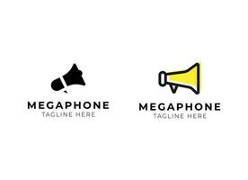 megafoon logo ontwerp sjabloon vector