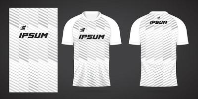 witte sportshirt jersey ontwerpsjabloon vector