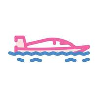 motorboot varen water sport kleur icoon vector illustratie