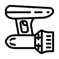 aqua scooter lijn icoon vector illustratie