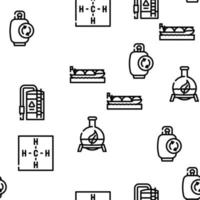 biogas energie brandstof vector naadloos patroon