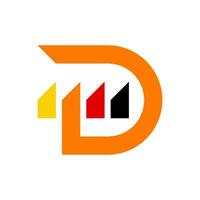 letter d logo pictogram ontwerpsjabloon elementen vector