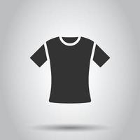 t-shirt icoon in vlak stijl. gewoontjes kleren vector illustratie Aan wit geïsoleerd achtergrond. polo slijtage bedrijf concept.