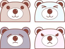 schattig bears illustraties vector