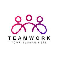 creatief team werk logo vector