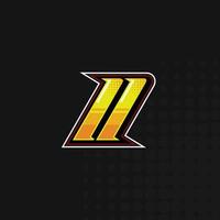 ras aantal 11 logo ontwerp vector