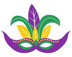 mardi gras masker geïsoleerd Aan wit achtergrond. vector illustratie