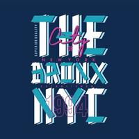 de bronx grafisch t overhemd typografie vector afdrukken