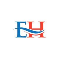 creatief eh brief met luxe concept. modern eh logo ontwerp voor bedrijf en bedrijf identiteit. vector