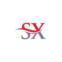 modern sx logo ontwerp voor bedrijf en bedrijf identiteit. creatief sx brief met luxe concept. vector