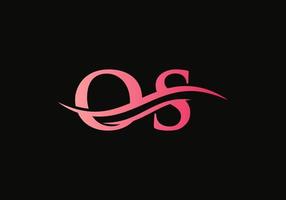 modern os logo ontwerp voor bedrijf en bedrijf identiteit. creatief os brief met luxe concept vector