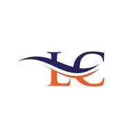 lc gekoppeld logo voor bedrijf en bedrijf identiteit. creatief brief lc logo vector