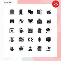 25 creatief pictogrammen modern tekens en symbolen van wastafel badkamer masker partij koptelefoon bewerkbare vector ontwerp elementen