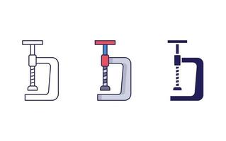 c klem gereedschap icoon vector