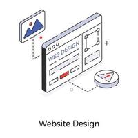 modieus website ontwerp vector