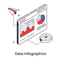 modieus gegevens infographics vector