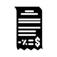 geld korting glyph icoon vector illustratie