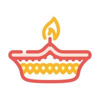 diwali vakantie kleur icoon vector illustratie