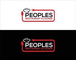 restaurant type creatief logo ontwerp. vector