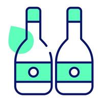wijn flessen vector ontwerp in bewerkbare stijl, alcoholisch drinken