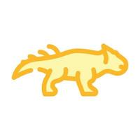leptoceratops dinosaurus kleur icoon vector illustratie teken