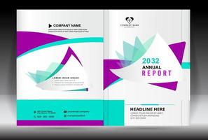 jaar- rapport, creatief portefeuille, bedrijf brochure sjabloon, zakelijke folder, brochure Hoes ontwerp lay-out, bedrijf presentatie, boek Hoes ontwerp, tijdschrift omslag, modern folder. vector