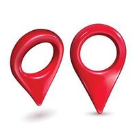 kaart wijzer GPS plaats modern symbool reeks vector