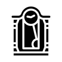 klok gereedschap glyph icoon vector illustratie teken