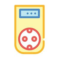 wattmeter meten uitrusting kleur icoon vector illustratie