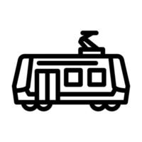 tram stad vervoer lijn icoon vector illustratie
