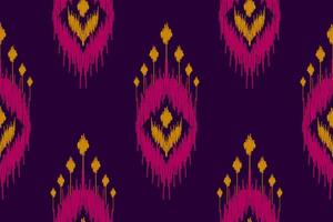 kleding stof ikat patroon kunst. meetkundig etnisch naadloos patroon traditioneel. Amerikaans, Mexicaans stijl. vector