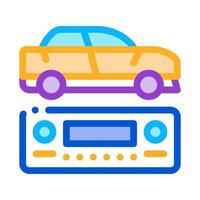 auto radio icoon vector schets illustratie