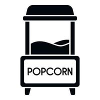 straat popcorn icoon gemakkelijk vector. maïs verkoper vector